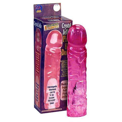 Vac-U-Lock Pink 8" Dong Vac-U-Lock Pink 8" Dong